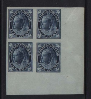 Canada #70a NH Mint Superb Imperf Corner Block *Cert.*