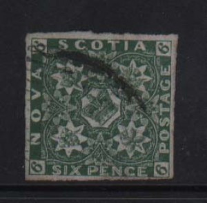 Nova Scotia #5 VF Used Rare Classic **With Cert.**