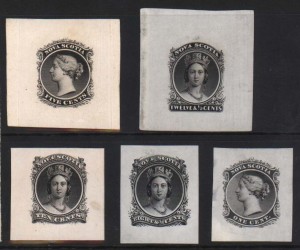 Nova Scotia #8DP - #13DP XF Mint Die Proof Set On India Paper