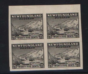 Newfoundland #197a XF Mint Rare Imperf Block