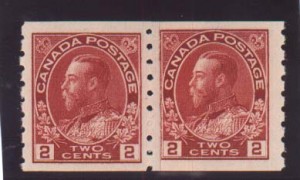 Canada #127iii XF/NH Paste Up Pair