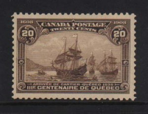 Canada #103 VF/NH **With Certificate**