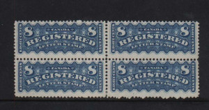 Canada #F3 Mint Rare Block **With Certificate**