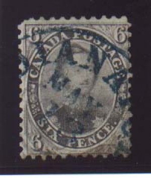 Canada #13 Used Unique USA Cancel **With Certificate**