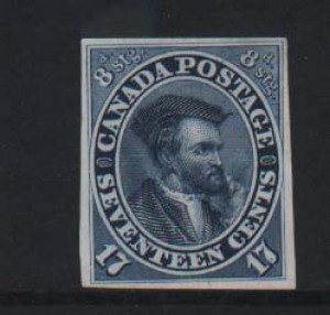 Canada #19P XF Plate Proof On India Paper