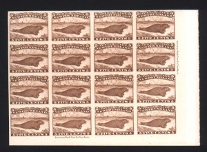 Newfoundland #25Piii XF Superb Showpiece Proof Block Of 16