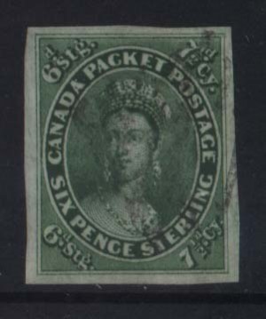 Canada #9 XF Used Gem  **With Certificate**