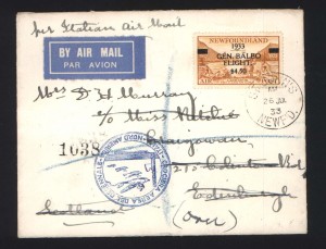 Newfoundland #C18 On Cover To Scotland **With Certificate**