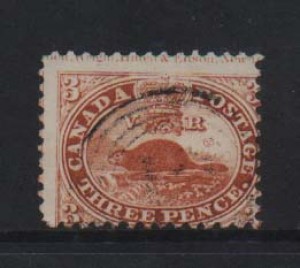 Canada #12 Used Rare Imprint Copy Variety
