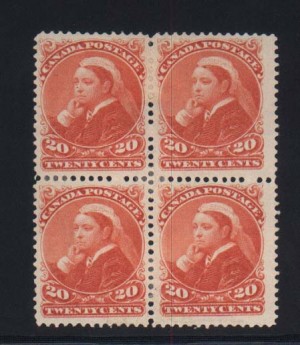 Canada #46 XF Mint Block