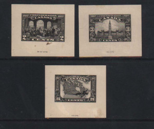 Canada #141DP - #145DP XF Mint Die Proof Set In Black