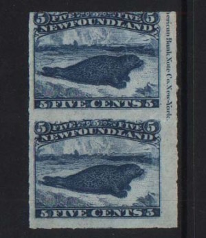 Newfoundland #40 XF Mint Imprint Pair  **With Certificate**