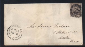 Canada #10 On Cover To Boston MA USA  **With Certificate**