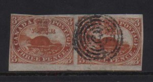 Canada #1a Used Pair  **With Certificate**
