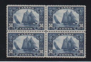 Canada #158 XF Mint Block  **With Certificate**