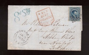 Canada #7ii XF Used On Tombstone Cover **With Certificate**