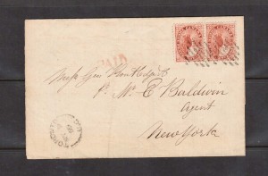 Canada #12 VF Used Pair On Promissory Note **With Certificate**