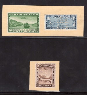Newfoundland #C6SP - #C8SP XF Mint Perforated Specimen Set