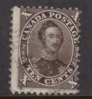 Canada #16i Used With Light Cancel  **With Certificate**