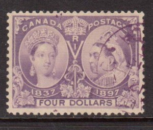 Canada #64 XF Used With Magenta Cancel  **With Certificate**