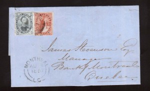 Canada #4 & #5 Used On Cover  **With Certificate**