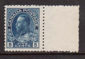 Canada #111 VF/NH Margin Copy  **With Certificate**