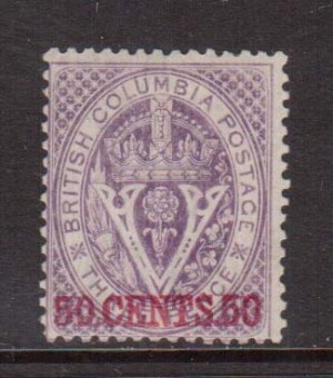 British Columbia #12 Mint  **With Certificate**