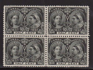 Canada #50 Mint Superb Block Of Four  **With Certificate**