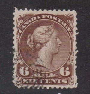 Canada #27iii,vi VF Used On Bothwell Paper **With Certificate**