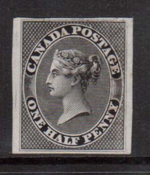 Canada #8TCii VF Plate Proof In Black
