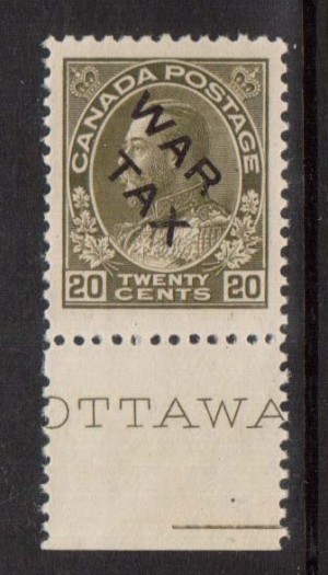 Canada #MR2c XF/NH Plate Single Gem  **With Certificate**