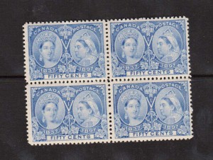 Canada #60 VF/NH Block  **With Certificate**