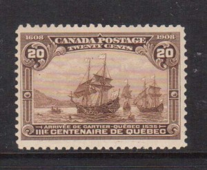 Canada #103 VF+/NH  **With Certificate**