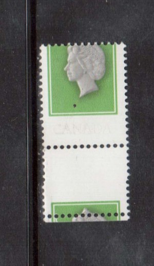 Canada #789d XF/NH With Inscriptions Omitted & Printing Shift **With Cert.**