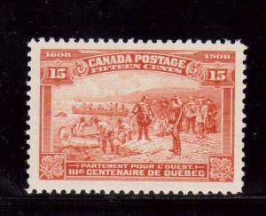 Canada #102 XF/NH Gem **With Certificate**