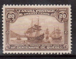 Canada #103 XF/NH Gem **With Certificate**