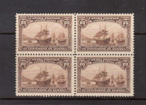 Canada #103 VF/NH Block **With Certificate**