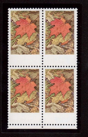 Canada #537i XF/NH Missing Grey Inscriptions In Block **With Cert.**