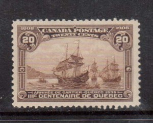 Canada #103 XF/NH **With Certificate**