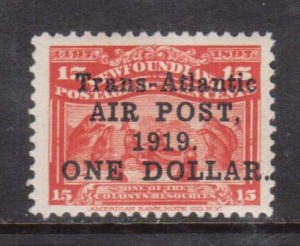 Newfoundland #C2 VF/NH **With Certificate**