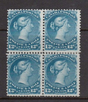 Canada #28 Mint Block **With Certificate**