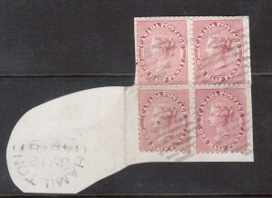 Canada #11 XF Used Block On Piece **With Certificate**