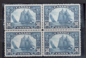Canada #158 XF/NH Block **With Certificate**