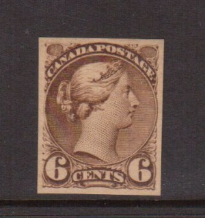 Canada #39DP VF Die Proof In Brown **With Certificate**