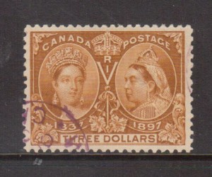 Canada #63 XF Used With Ideal Magenta Corner CDS Cancel **With Cert.**