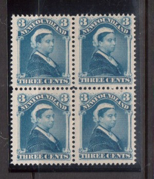 Newfoundland #49 VF/NH Block **With Certificate**