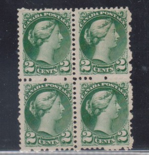 Canada #36e Mint Block **With Certificate**
