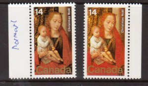 Canada #774a XF/NH Block Color Omitted **With Cert.**
