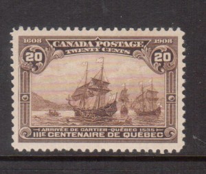Canada #103 XF/NH Gem **With Certificate**