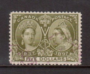 Canada #65 VF Used **With Certificate**